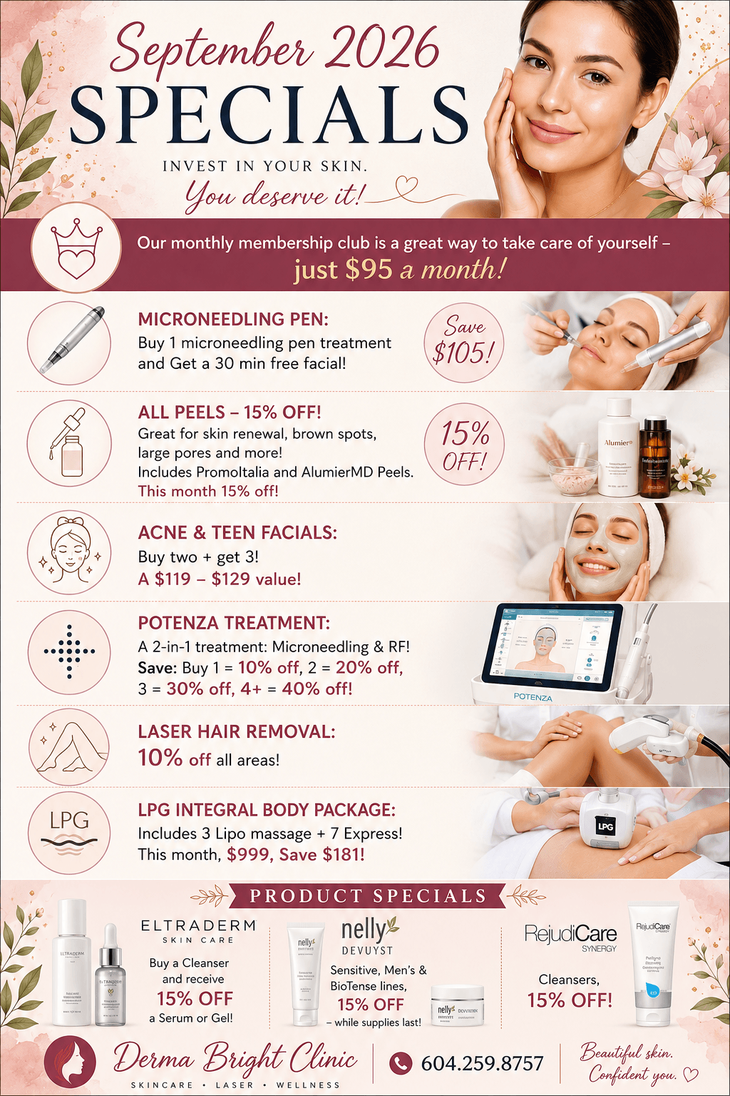 September 2026 Skin Care Specials | 